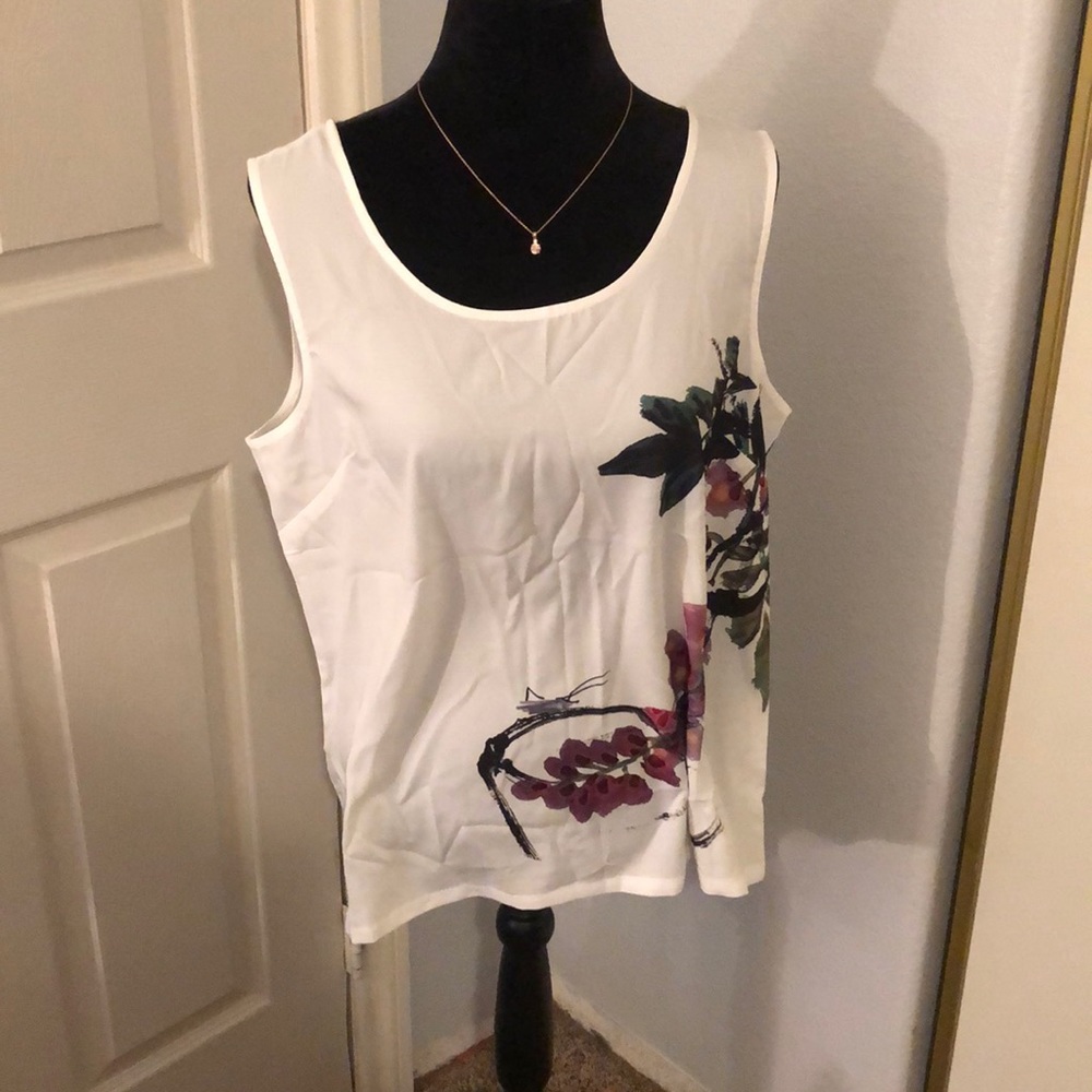 White sheer blouse